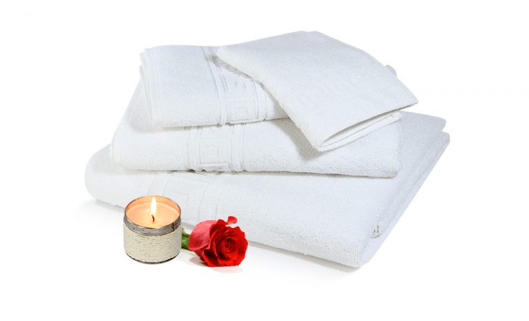 Toallas de Spa dobladas